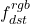 f_{dst}^{rgb}